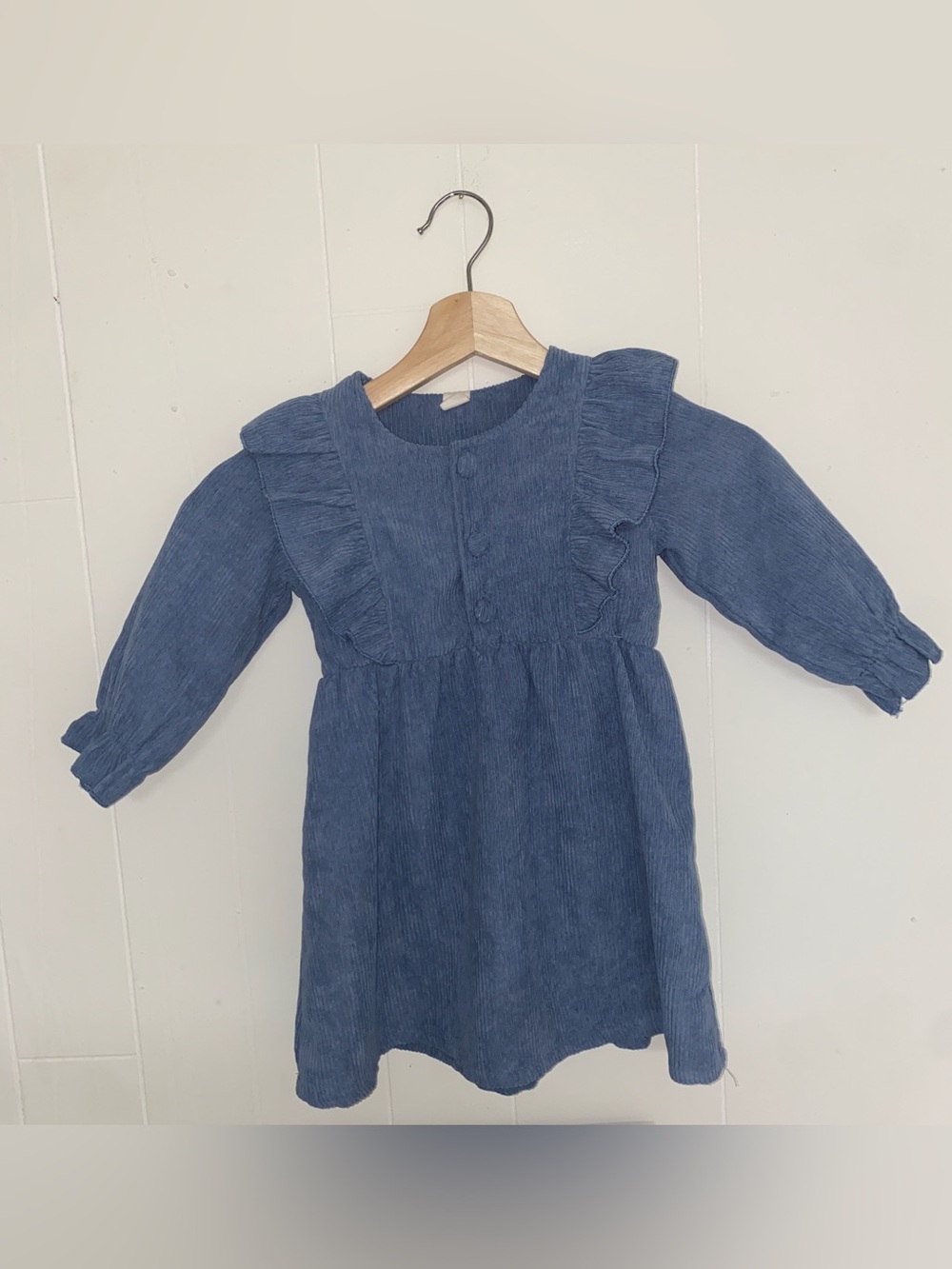 Toddler girl blue long sleeve dress size 4T
